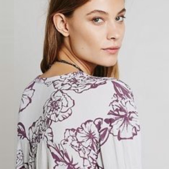 Floral Foil Print Tunic DRESS Tree Swing NEW - Picture 3 of 3